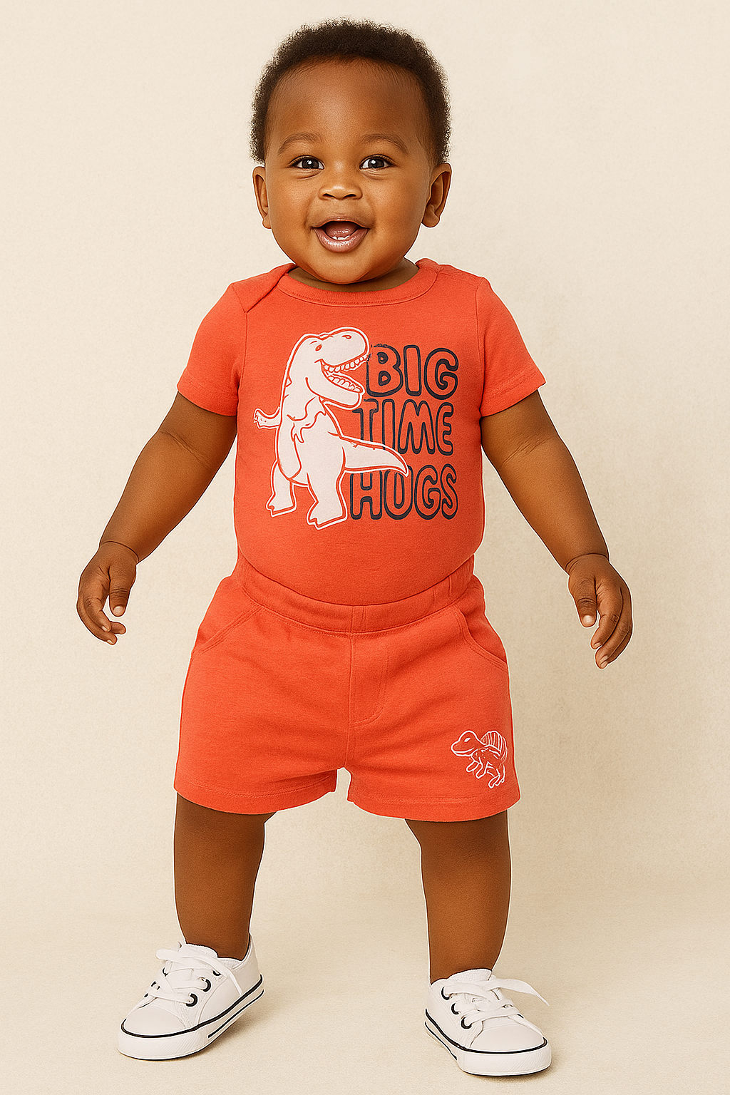 Garanimals Baby Boys’ Graphic Bodysuit – “Big Time Hugs” Dinosaur Design