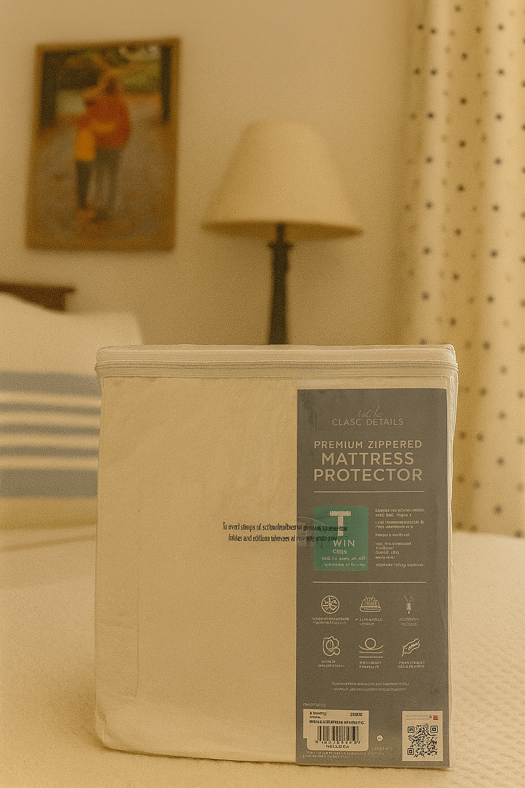 Style Details – Premium Zippered Mattress Protector (Twin Size)