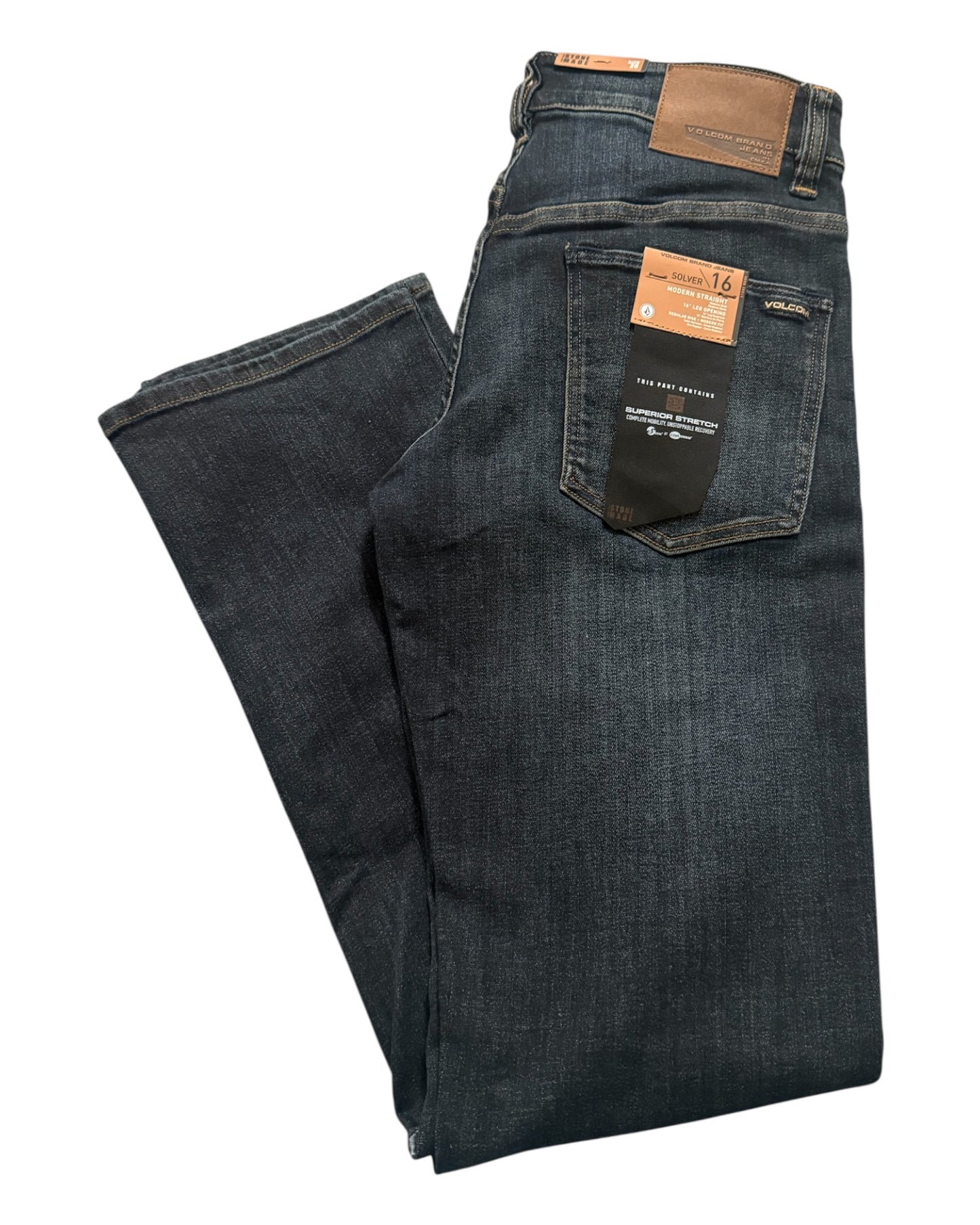 Volcom Solver Modern Straight Jeans – VBL