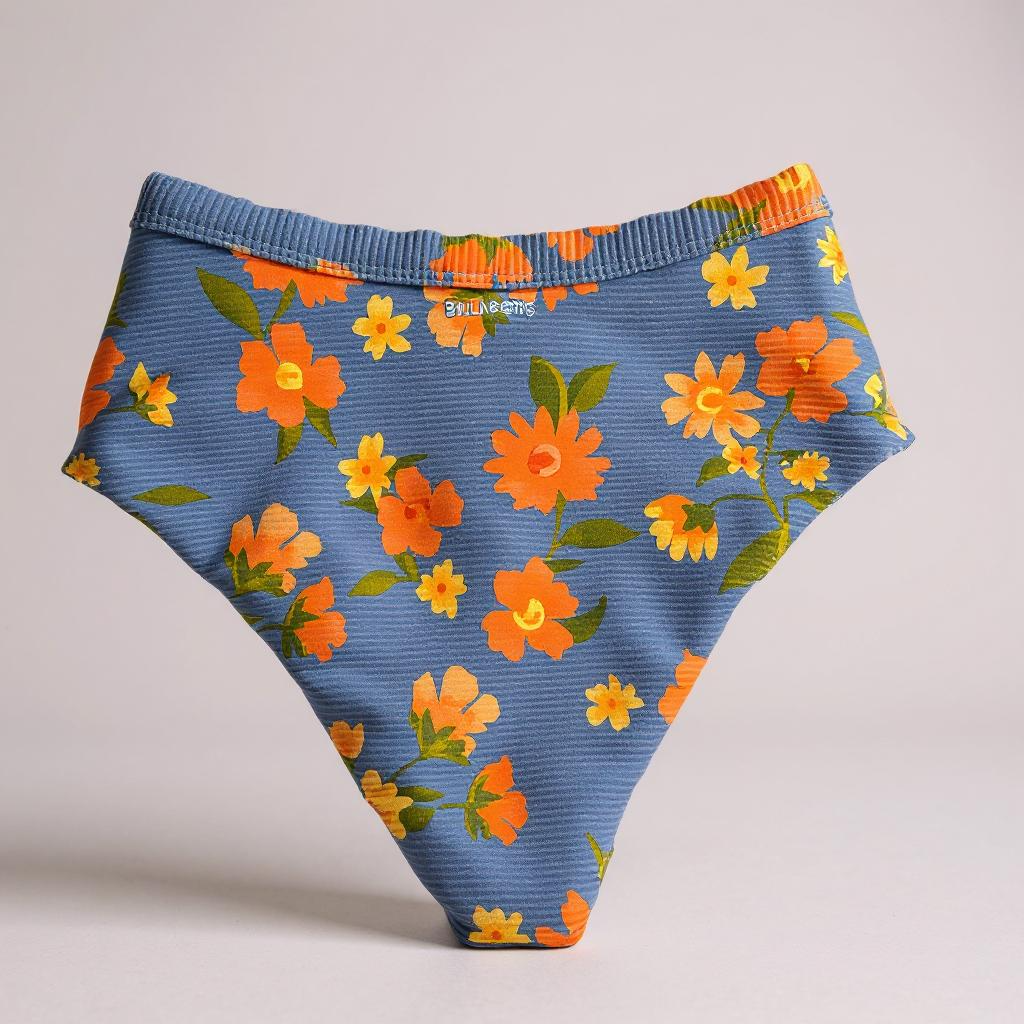 Billabong Lazy Days Tanlines Hi Retro Bottom – Blue/Orange