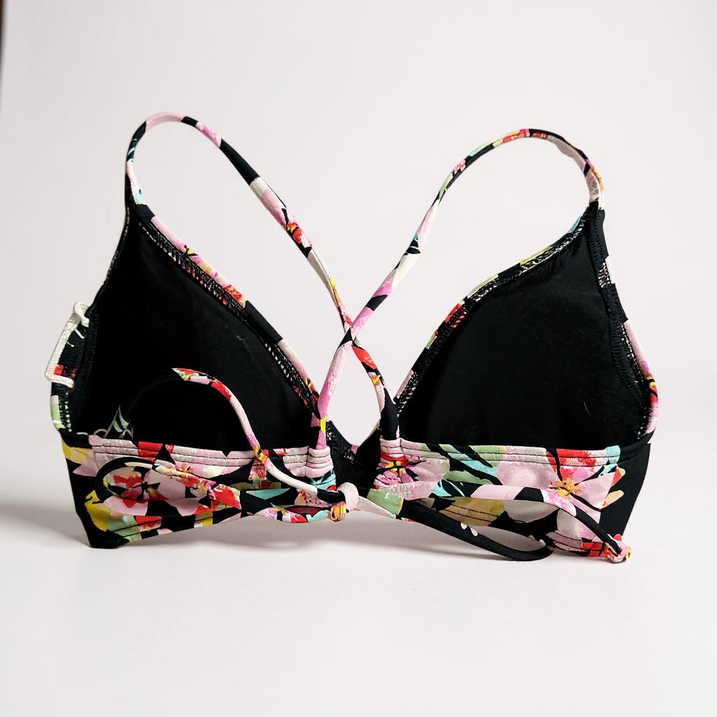 Roxy PT Beach Classics Athletic Triangle Top – Floral Black