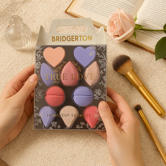 Bridgerton “True Love” Makeup Sponge Set – 10 Pieces
