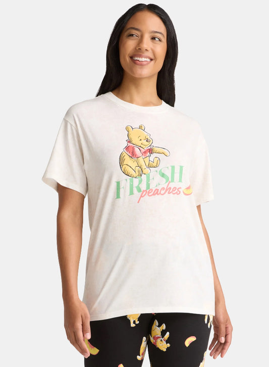 Disney Winnie the Pooh Women’s Fresh Peaches Graphic Tee