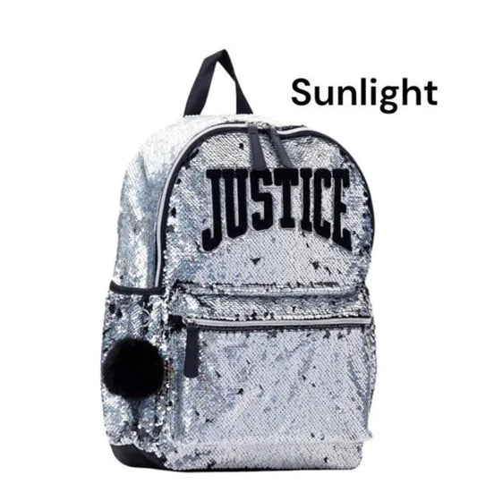 Justice Girls Sequins School Backpack New Collection