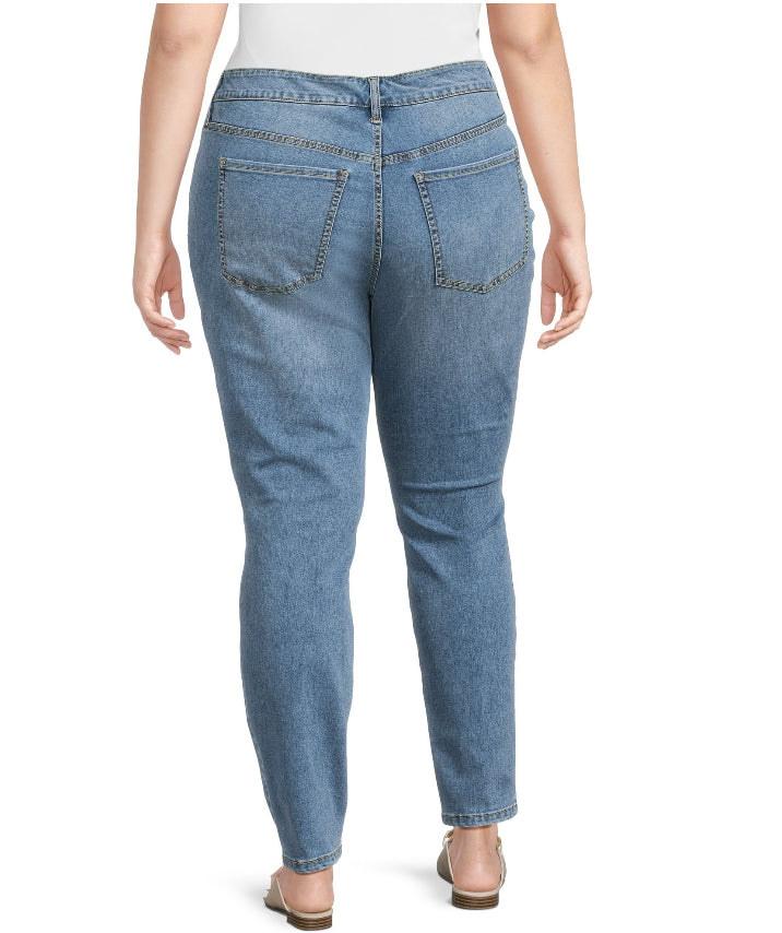 Terra & Sky Women's Plus Size Skinny Jeans.