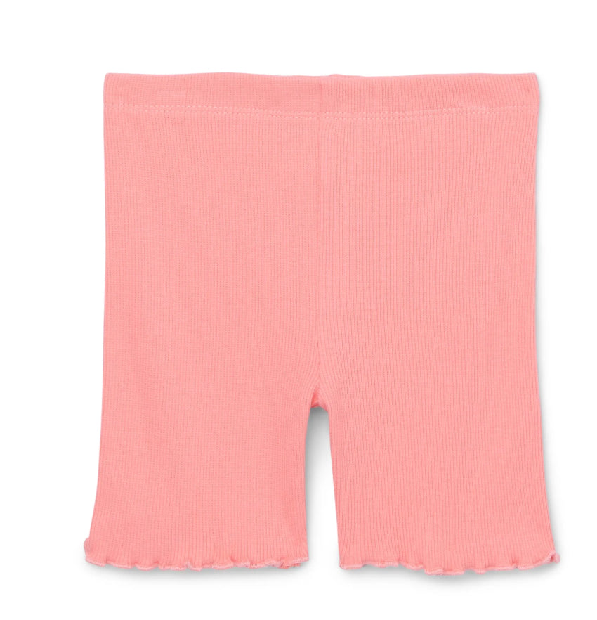 Garanimals Toddler Girl Rib Biker Shorts with Lettuce Hem.