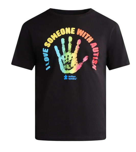 Autism Awareness Hand Print Graphic T-Shirt.