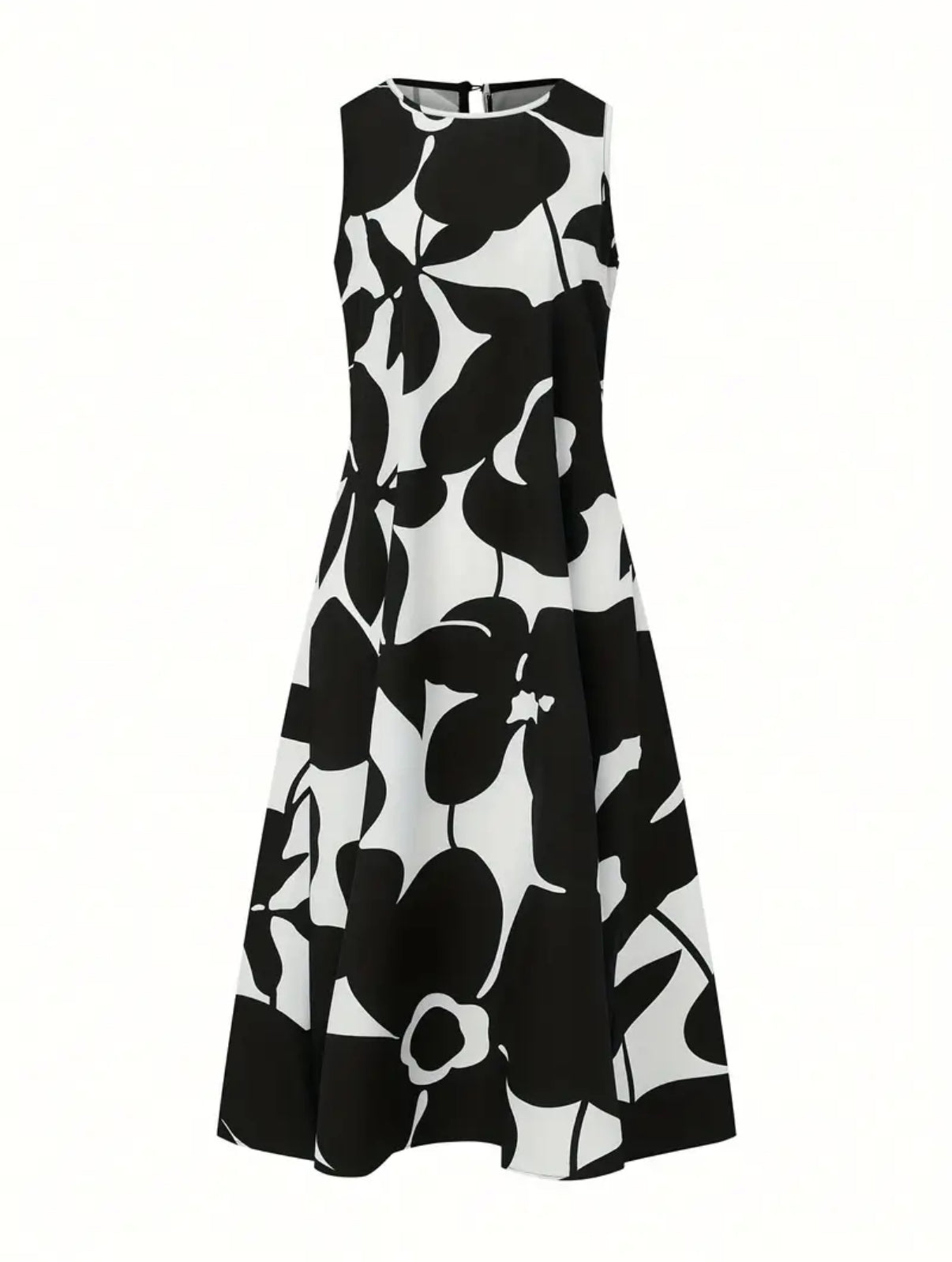 Women's Elegant Sleeveless Floral Print Loose