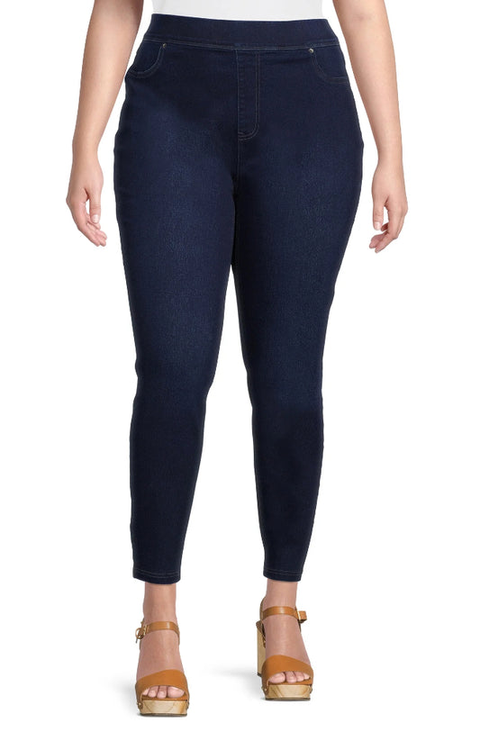 Terra & Sky Women's Plus Size Jeggings, 28" Inseam.