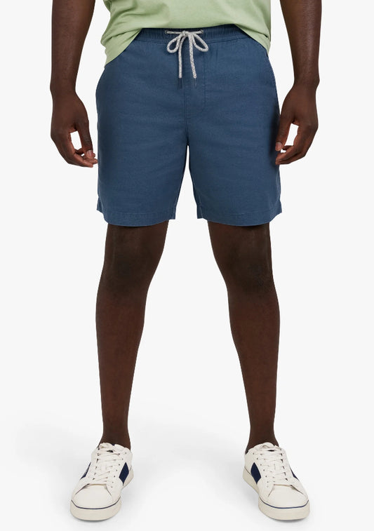 Chaps Men's and Big Men's Linen-Blend Pull-On Shorts.