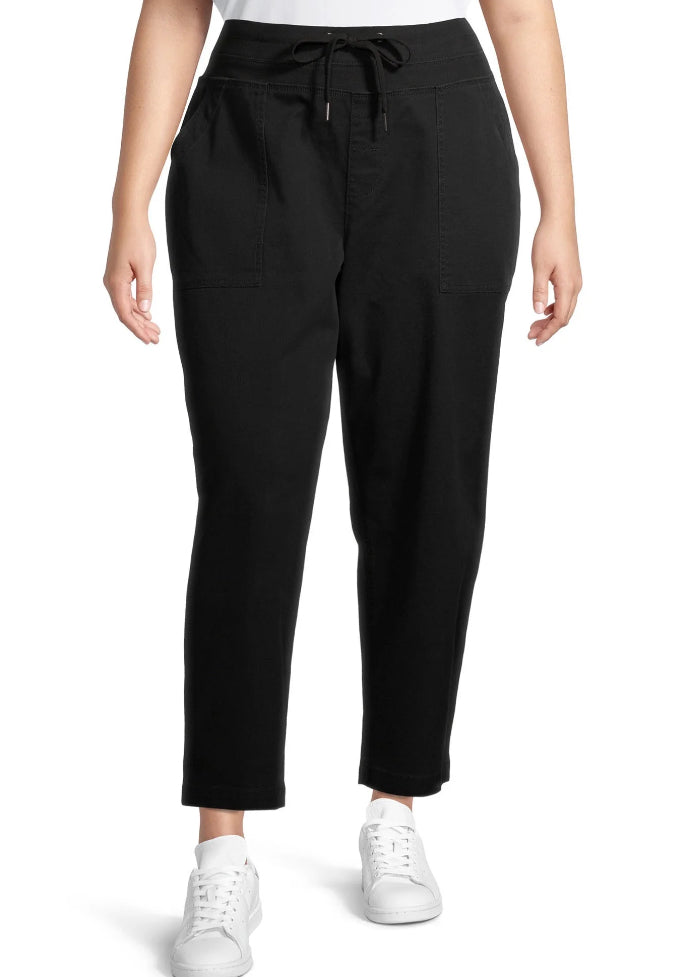 Terra & Sky Women's Plus Size Cargo Utility Pants