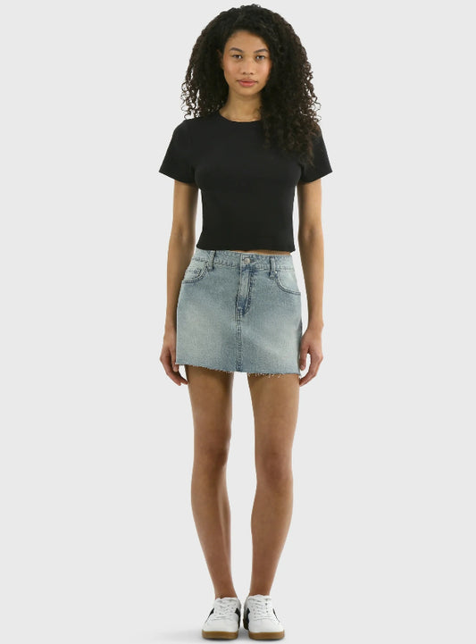 No Boundaries Denim Mini Skirt