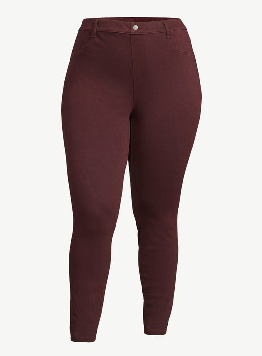 Time and Tru Women's High Rise Jeggings, 29" Inseam