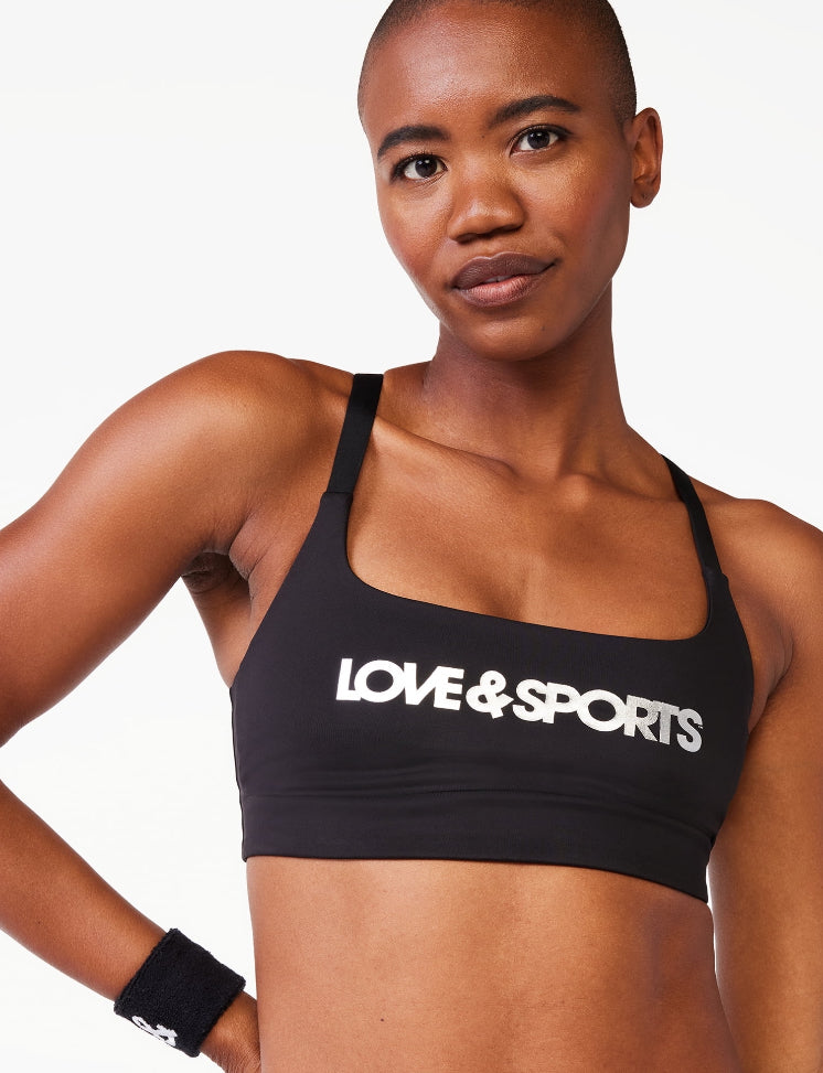 Love & Sports Women’s Kiki Colorblocked Sports Bra.
