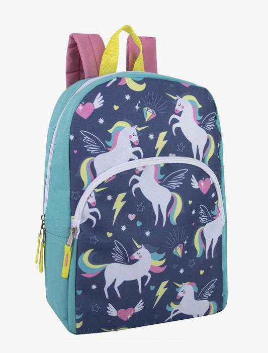 15 Inch Kids Backpacks for Preschool, Kindergarten, Elementary School Boys and Girls with Padded Straps