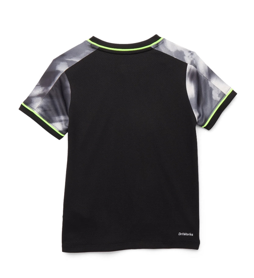 Athletic Works Boys Printed Active Tee with Short Sleeves.