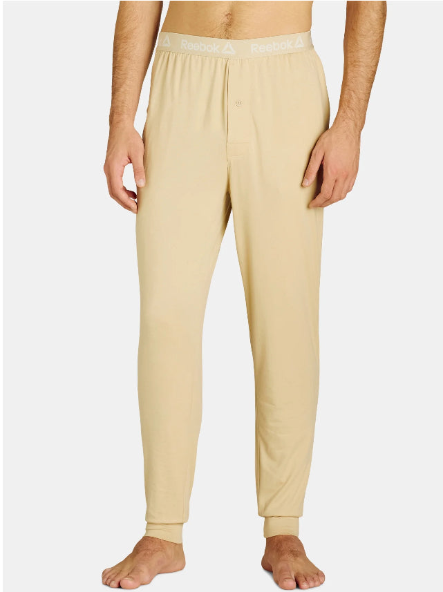Reebok Men's Tech Comfort Tapered Jogger Pajama Lounge Pant.