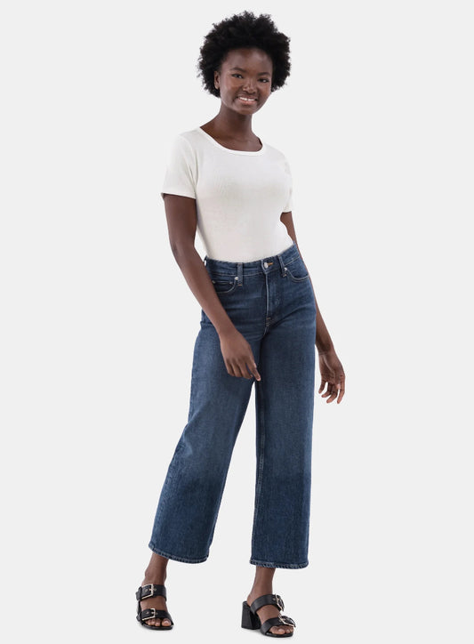 Time and Tru Women's Short Sleeve Rib Tee