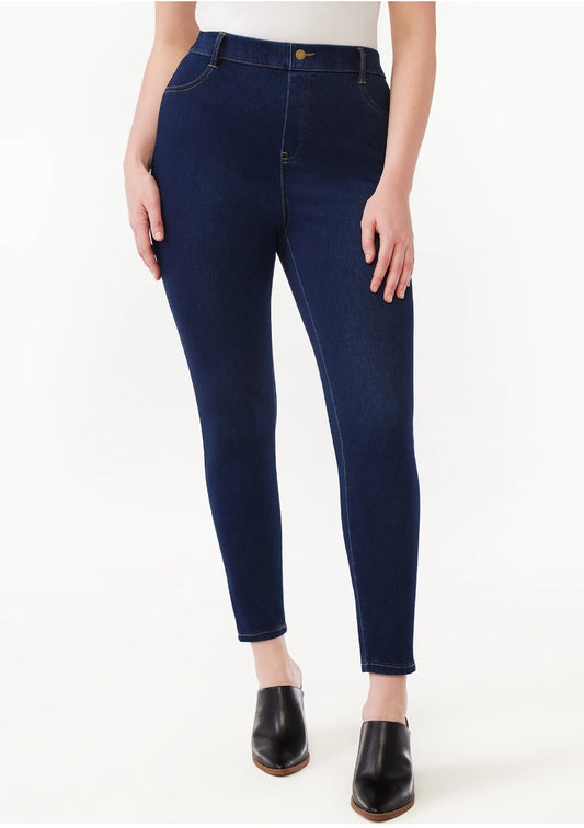 Time and Tru Women's High Rise Jeggings, 29" Inseam