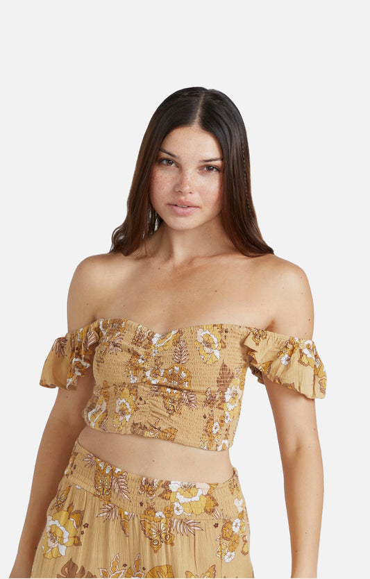 Volcom Sun Keep Cami – TPC Floral Smocked Top