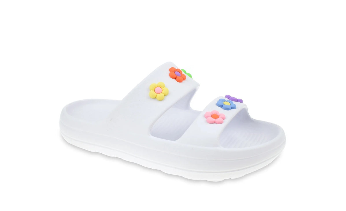 Wonder Nation Girl Eva Slide Sandals With Charms