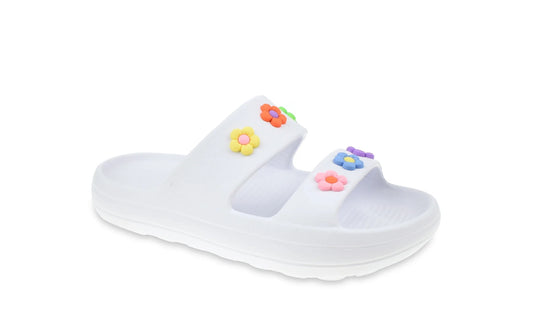 Wonder Nation Girl Eva Slide Sandals With Charms