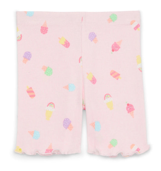 Garanimals Toddler Girl Rib Biker Shorts with Lettuce Hem.