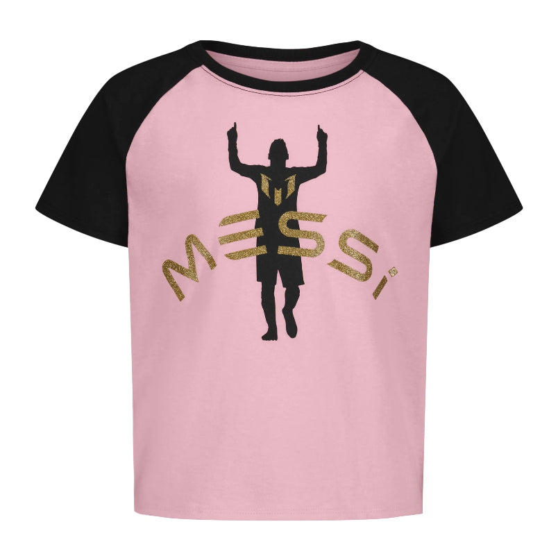 Messi Girl's Athletic Short Sleeve Lifestyle T-Shirt.