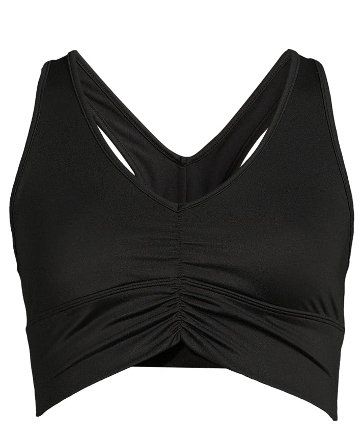 Avia Women's Ruched V-Neck Sports Bra