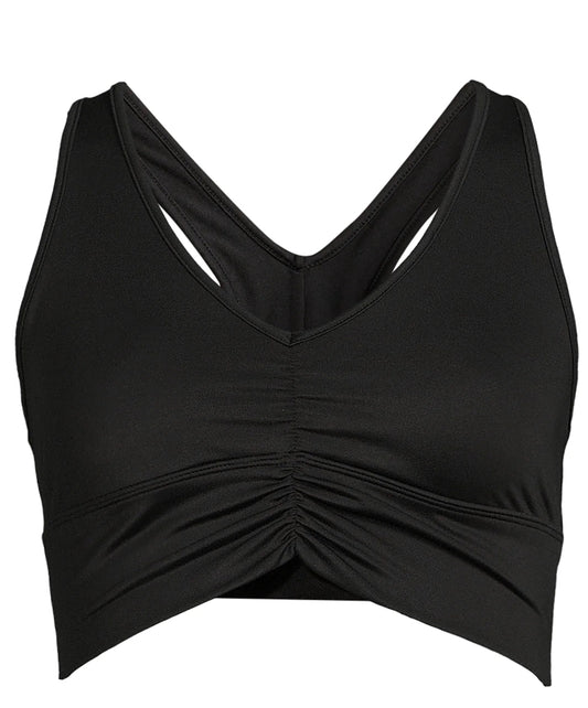 Avia Women's Ruched V-Neck Sports Bra
