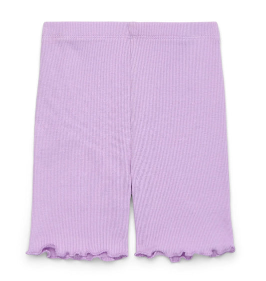Garanimals Toddler Girl Rib Biker Shorts with Lettuce Hem.