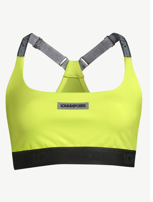 Love & Sports Women’s Logo Patch Sports Bra
