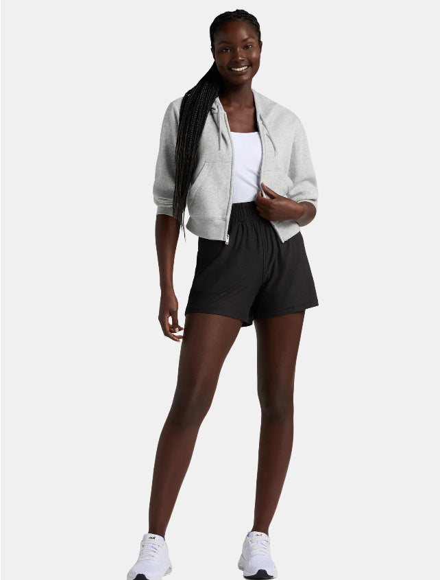 Athletic Works Women's and Women’s Plus ButterCore Soft Performance Gym Shorts.