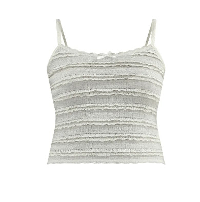 No Boundaries Lace Pucker Tank Top, Women's