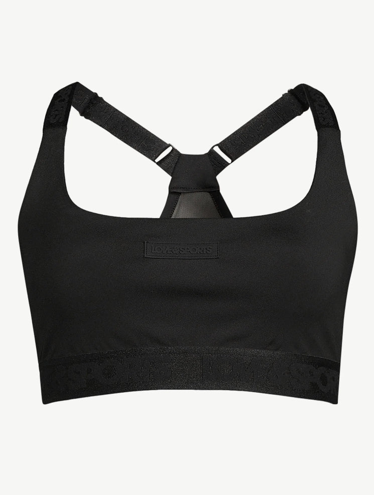 Love & Sports Women’s Logo Patch Sports Bra