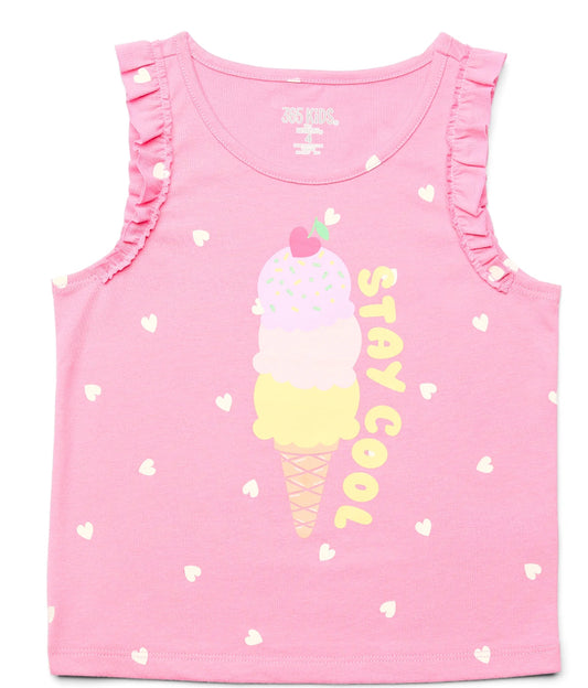 365 Kids by Garanimals Girls Ruffle Tank
