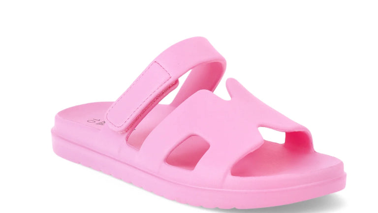 No Boundaries Women's Geo Slide Sandals