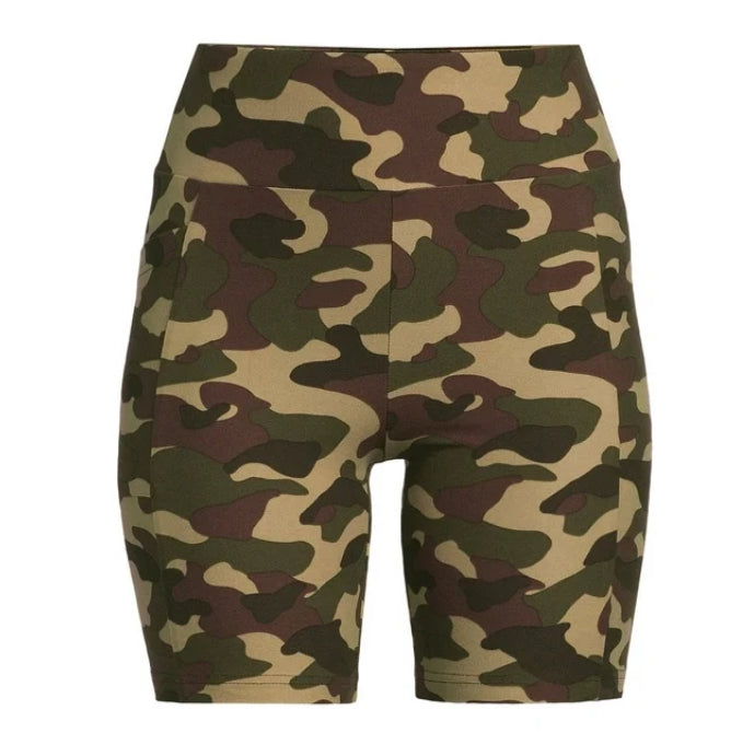 No Boundaries High Rise Bike Shorts, 7” Inseam, Women's