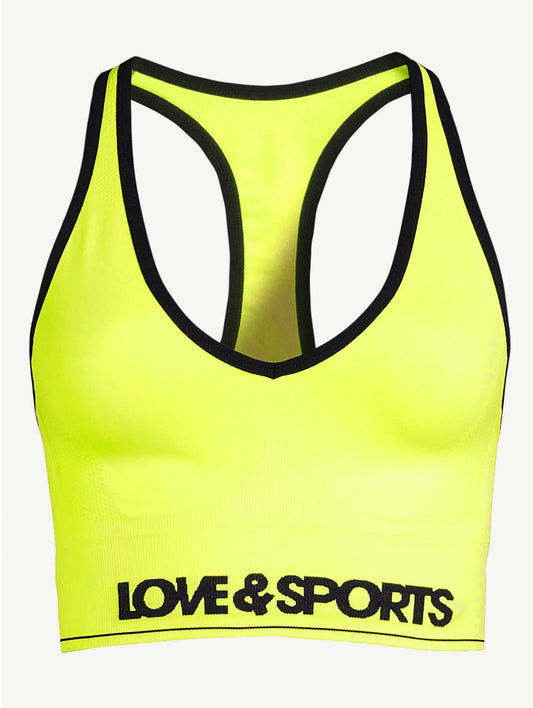 Love & Sports Women's Plunge Sports Bra