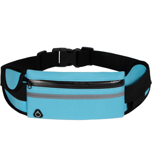 Blue Running Belt Fanny Pack,Waist Pack Bag for Hiking Cycling Workout