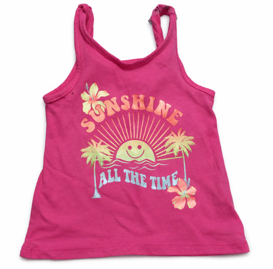 Pink Summer Girls Pink Tank Top
