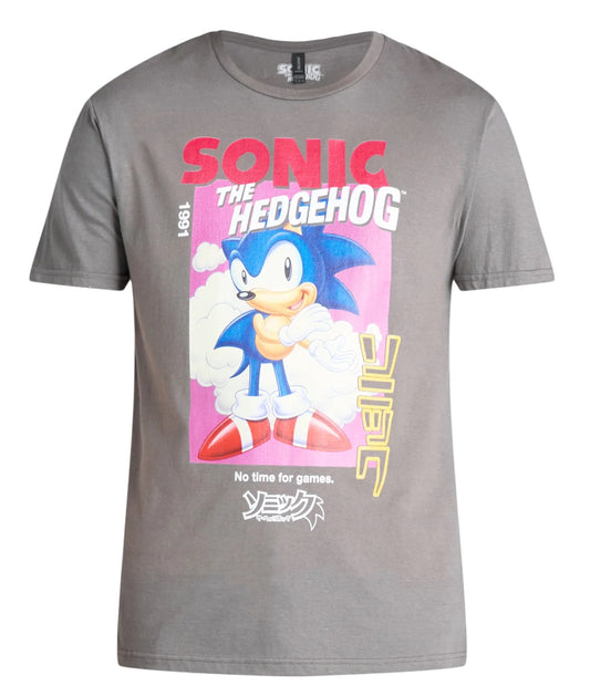 Sonic the Hedgehog Men's and Big Men's Graphic Tee with Short Sleeves.