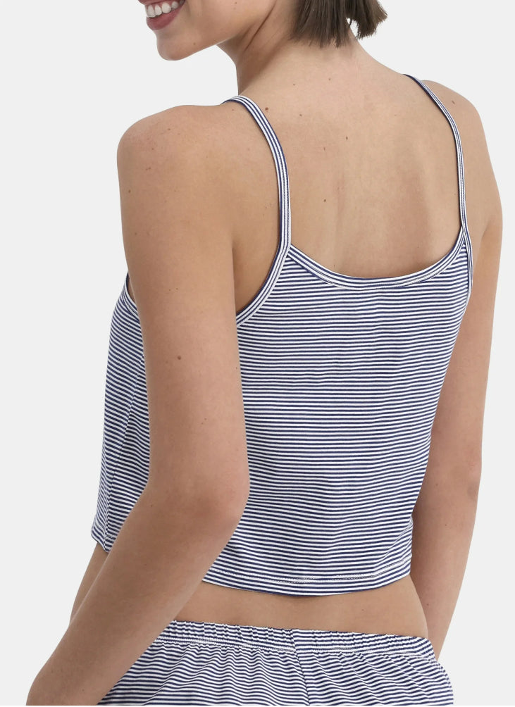 No Boundaries Women's and Women's Plus Jersey Sleep Henley Cami.