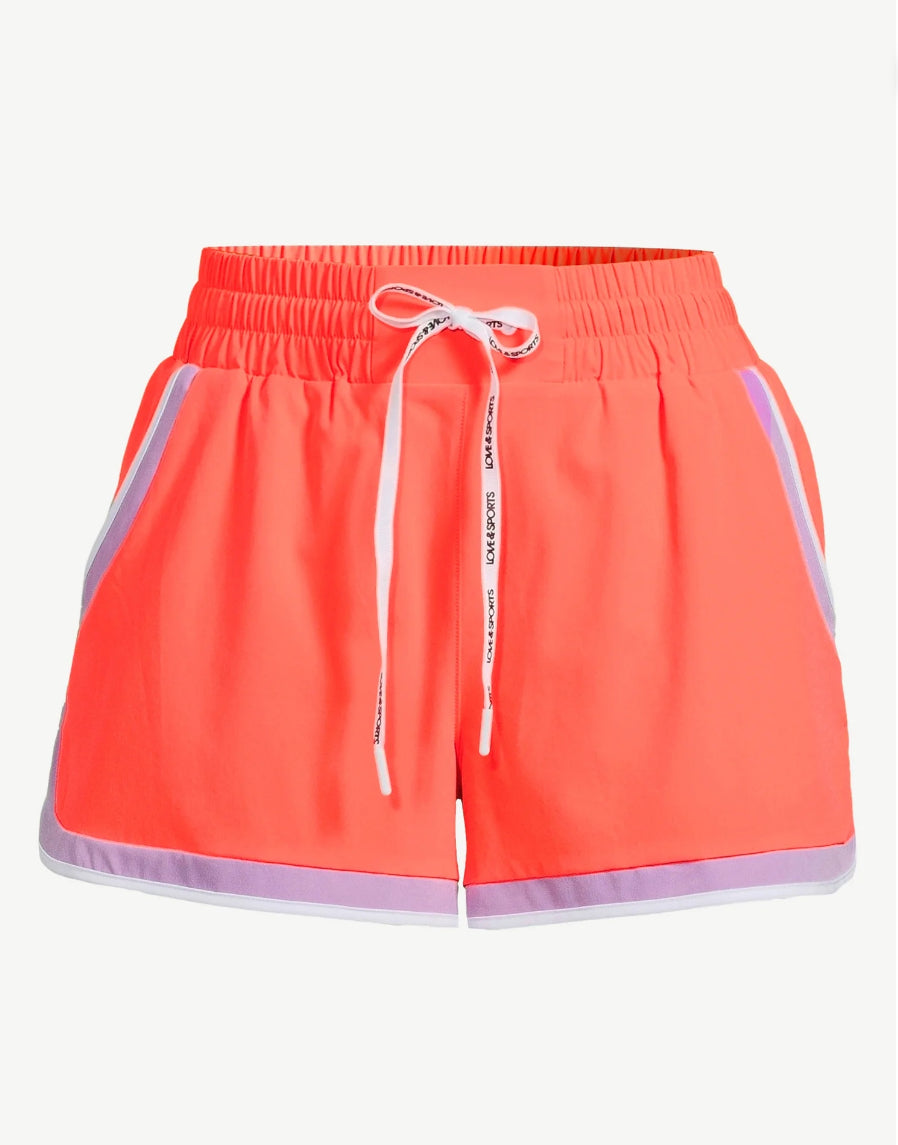 Love & Sports Neon Run Shorts – High-Performance Activewear