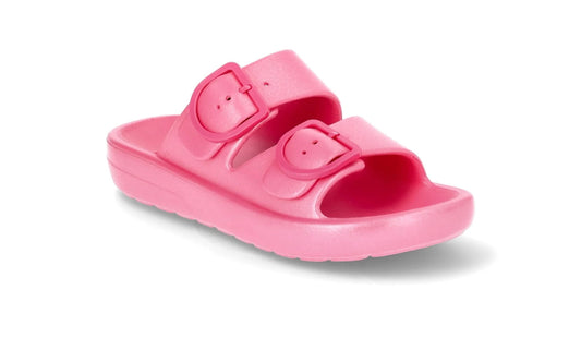 Wonder Nation Girls EVA Double Buckle Sandals