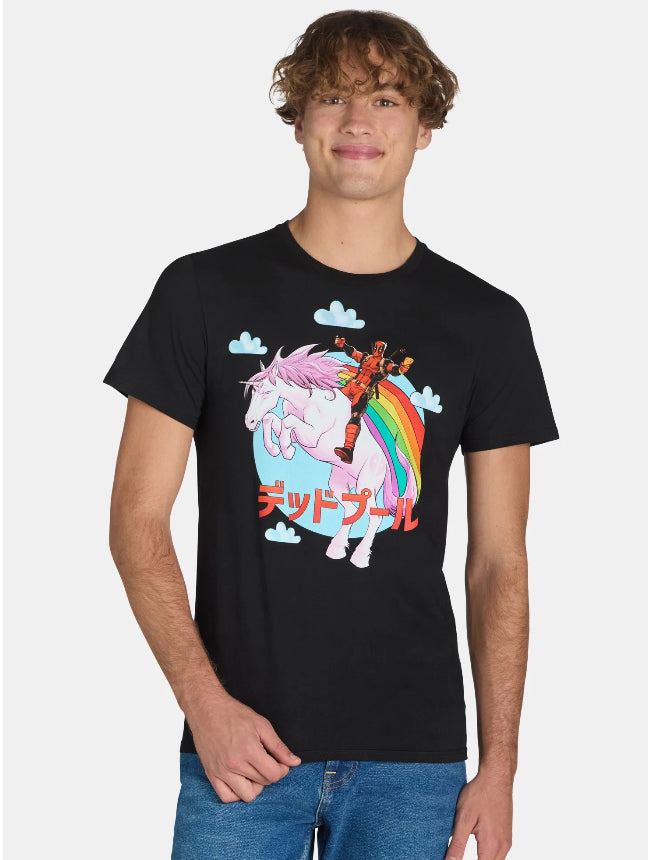 Deadpool Unicorn Men’s & Big Men's Graphic Tee Shirt.