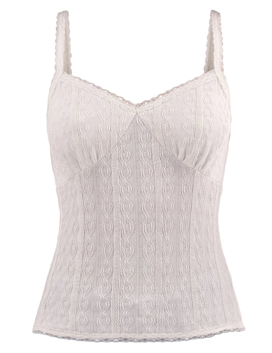No Boundaries Lace Trim Cami Top, Women's