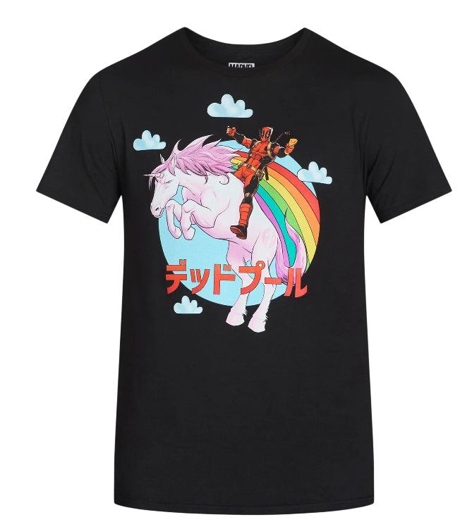 Deadpool Unicorn Men’s & Big Men's Graphic Tee Shirt.