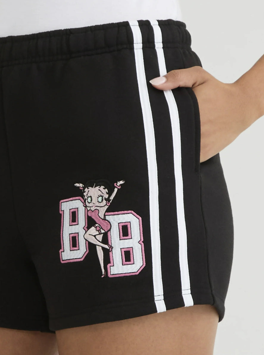 Betty Boop Women’s and Women’s Plus Graphic Print Shorts, 3.75'' Inseam