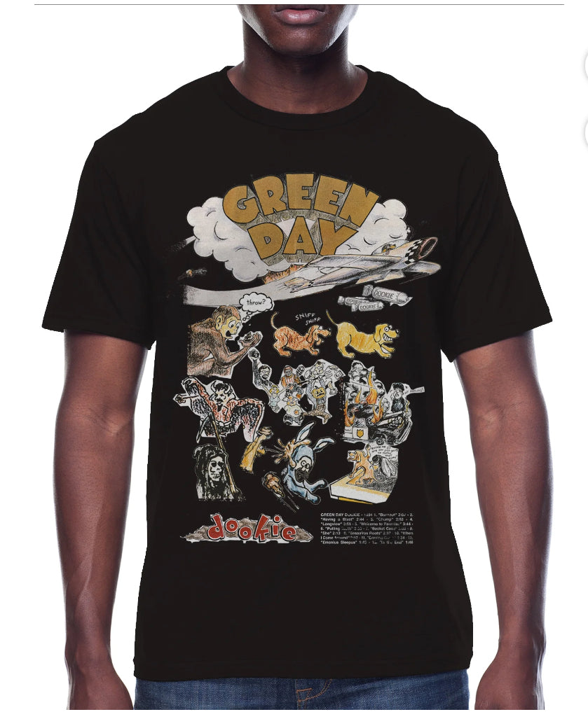 Green Day Mens & Big Men's Dookie Graphic Tee Shirt.